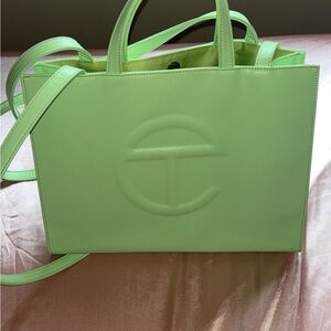 Telfar Green Shopping Bag